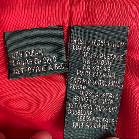 Lauren Ralph Lauren 💯Linen Blazer Size 8P - Picture 4 of 9